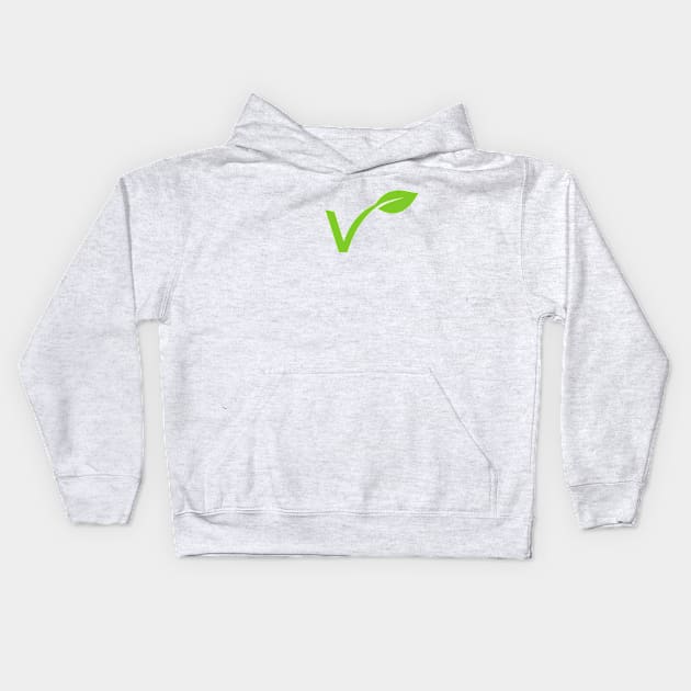 Vegan sign Kids Hoodie by Gluten Free Traveller